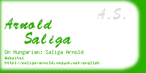 arnold saliga business card